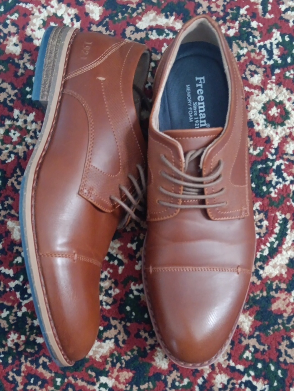 Freeman Layton Leather Cap Toe Oxford Shoes 8M